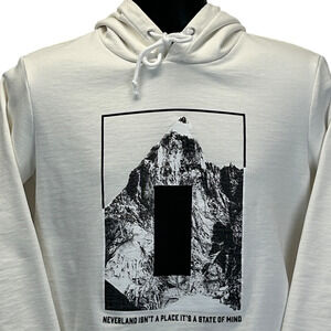 Neverland Is a State of Mind Monolith Hoodie Greg Eason EHE White Mens M Medium
